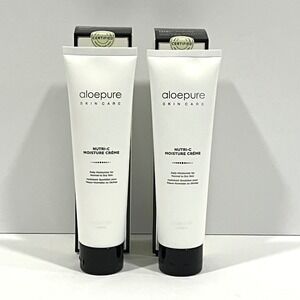 Aloette Aloepure Nutri-C Moisture Creme Daily Moisturizer Normal to Dry Skin 2pk